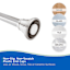 Gloria Brushed Nickel Shower Rod 42-72