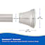Gloria Brushed Nickel Shower Rod 42-72