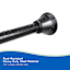 Gloria Black Shower Rod 42-72