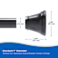 Gloria Black Shower Rod 42-72