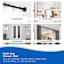 Gloria Black Shower Rod 42-72