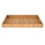Large Tan Woven Seagrass Rectangular Decorative Tray, 24"