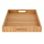 Large Tan Woven Seagrass Rectangular Decorative Tray, 24"