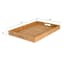 Large Tan Woven Seagrass Rectangular Decorative Tray, 24"