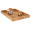 Large Tan Woven Seagrass Rectangular Decorative Tray, 24"