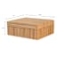 Medium Tan Woven Decorative Box, 10"