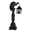 LED Halloween Vulture on Stand, 18"