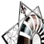Metal Assorted Fleur Burst with Mirror, 34"
