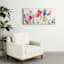 Framed Flower Garden Canvas Wall Art, 47x24