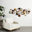 Metal Geo Rings Wall Art, 71x32