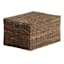 Woven Abaca Storage Basket with Lid, Large