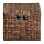 Woven Abaca Storage Basket with Lid, Large