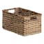 Bacburi Woven Abaca Rectangle Shelf Storage Tote, Large