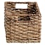 Bacburi Woven Abaca Rectangle Shelf Storage Tote, Large