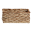 Bacburi Woven Abaca Rectangle Shelf Storage Tote, Medium