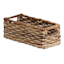 Bacburi Woven Abaca Rectangle Shelf Storage Tote, Small