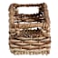 Bacburi Woven Abaca Rectangle Shelf Storage Tote, Small