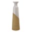 Honeybloom Two-Tone Terracotta Ceramic Floor Vase, 30"