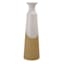 Honeybloom Two-Tone Terracotta Ceramic Floor Vase, 30"