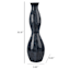 Blue Variable Glaze Ceramic Floor Vase, 31"