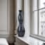 Blue Variable Glaze Ceramic Floor Vase, 31"
