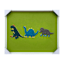 Tiny Dreamers Framed Embroidered Dino Wall Art, 20x16