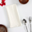 Set of 4 Ivory Linen-Like Cotton Napkins, 18"