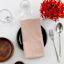 Set of 4 Rose Linen-Like Cotton Napkins, 18"