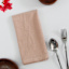 Set of 4 Rose Linen-Like Cotton Napkins, 18"