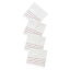 Set of 4 Ivory Ribbed Napkins with Rose Insert Stripes, 18"