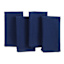 Set of 4 Navy Blue Linen-Like Cotton Napkins, 18"
