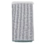 Set of 4 White & Navy Striped Napkins with Light Blue Overlock Edge, 18"