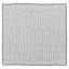 Set of 4 Black & White Striped Napkins with Black Overlock Edge, 18"
