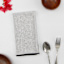 Set of 4 Black & White Striped Napkins with Black Overlock Edge, 18"