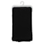 Set of 4 Black Linen-Like Cotton Napkins, 18"