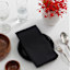 Set of 4 Black Linen-Like Cotton Napkins, 18"