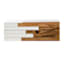 Brown And White Paneled Small Box