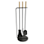Black Metal Fireplace Tools