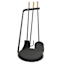 Black Metal Fireplace Tools