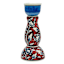8In Red And Blue Floral Taper Holder