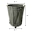 Rolling Wire Hamper Grey