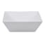 Super White Hard Square Porcelain Serving Bowl, 13"