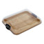 Make & Take Flat Bamboo Serving Board with Lid,11x14