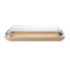 Make & Take Flat Bamboo Serving Board with Lid,11x14