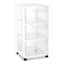 Sterilite 3-Drawer Storage Cart, White