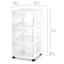 Sterilite 3-Drawer Storage Cart, White