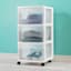 Sterilite 3-Drawer Storage Cart, White