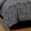 7-Piece Grey Deluxe Flocked Lace Premium Comforter Set, Queen