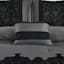 7-Piece Grey Deluxe Flocked Lace Premium Comforter Set, Queen