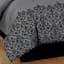 7-Piece Grey Deluxe Flocked Lace Premium Comforter Set, King